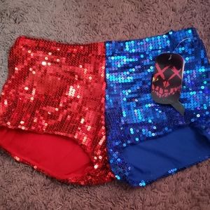 Official Harley Quinn Sequin Shorts